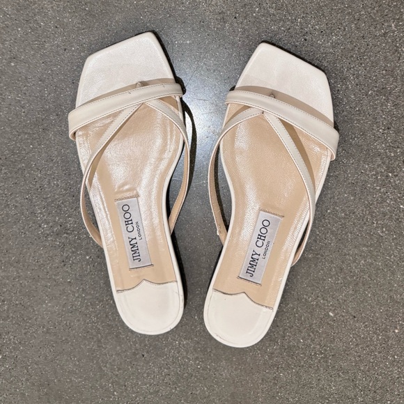 Jimmy Choo Maelie White Sandal 38 - Picture 7 of 8